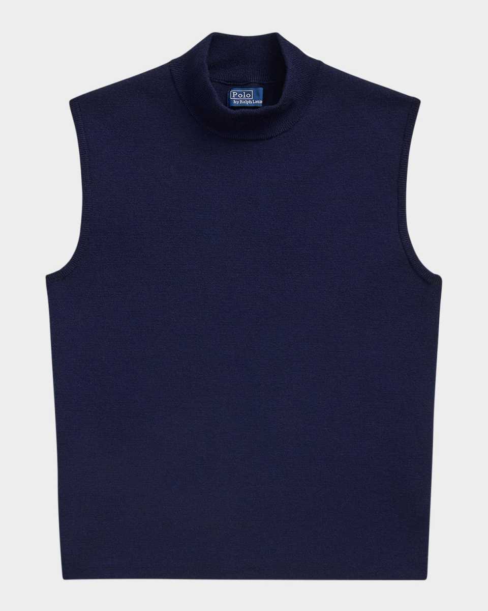 Sleeveless Turtleneck Sweater